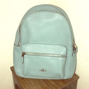 COACH Teal Backpack-Like New✨